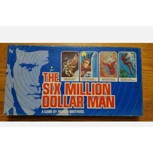 Vintage Milton Bradley 1975 Six Million Dollar Man Board Game